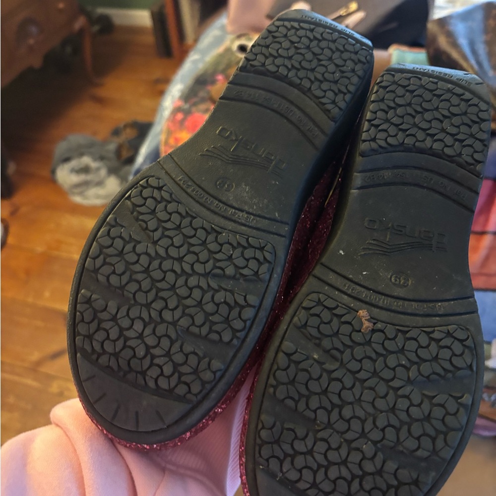 Dansko Women's Sparkling Mules - Pink Glitter - Picture 2 of 2